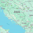 Map of Bosnia and Herzegovina