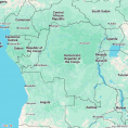 Map of Democratic Republic of Congo
