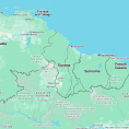 Map of Guyana