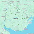 Map of Uruguay
