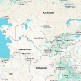 Map of Uzbekistan